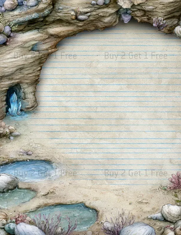 Seaside Love Story Plain Papers