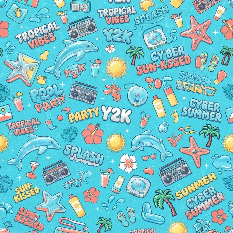 Y2k Seamless Pattern Generator