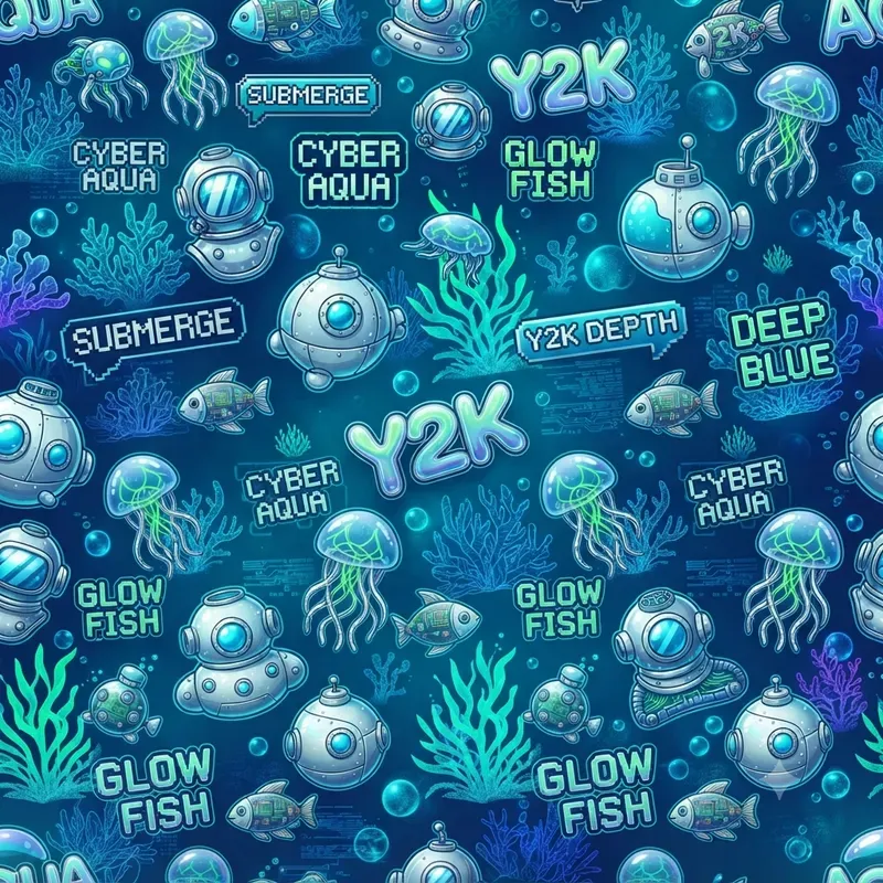 Y2k Seamless Pattern Generator