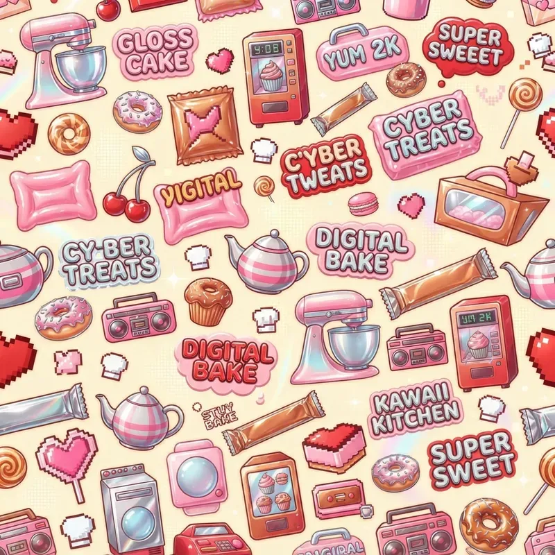 Y2k Seamless Pattern Generator