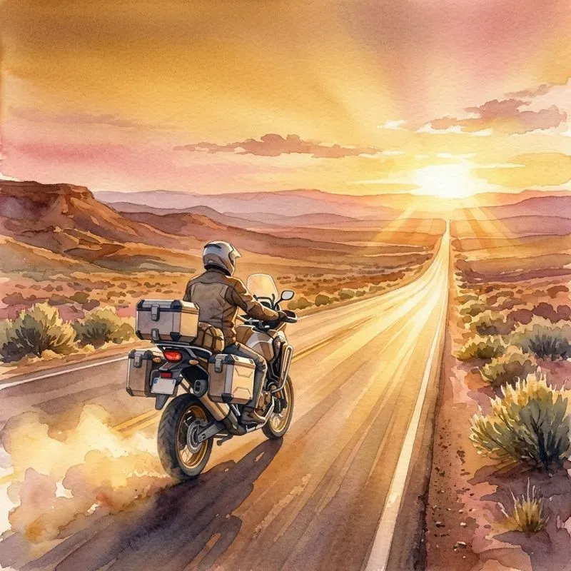 Motorcycles In Watercolor Collection