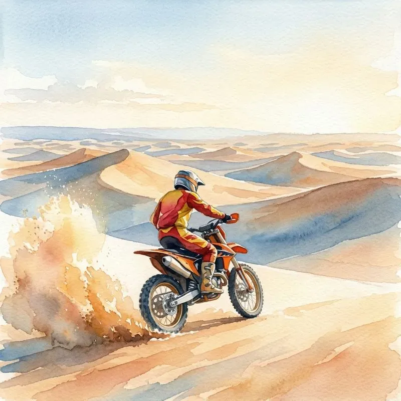 Motorcycles In Watercolor Collection