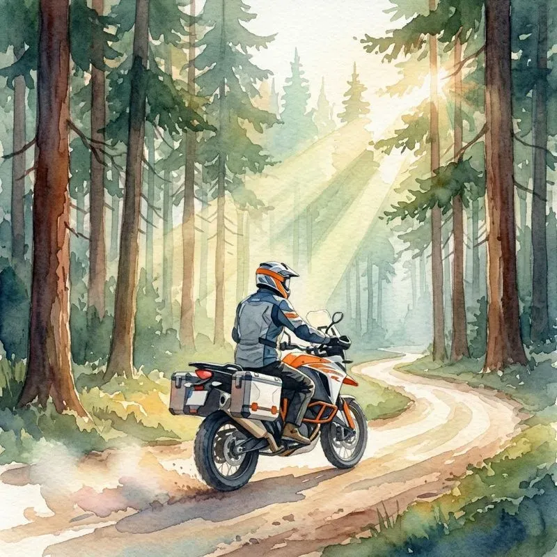 Motorcycles In Watercolor Collection