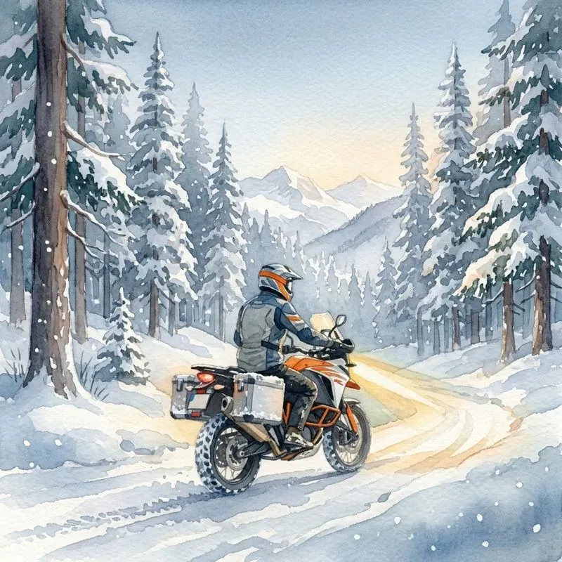 Motorcycles In Watercolor Collection
