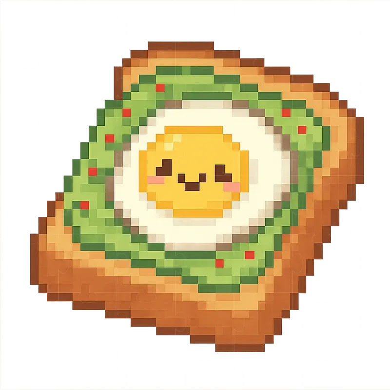 Pixel Art Kawaii Foods