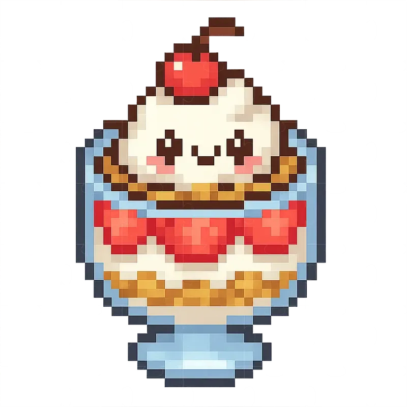 Pixel Art Kawaii Foods