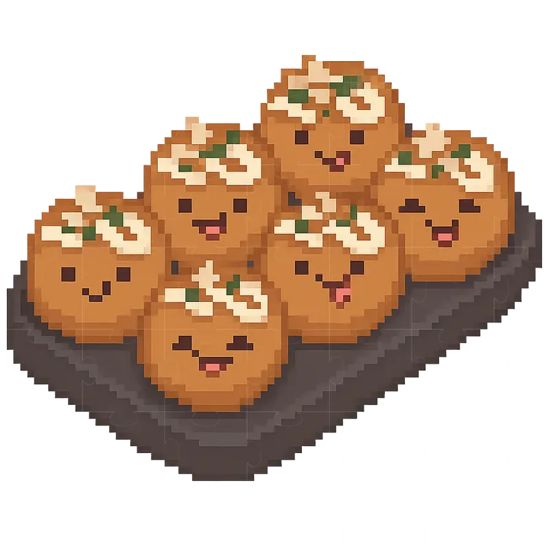 Pixel Art Kawaii Foods