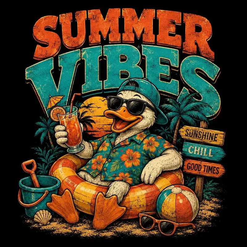 Summer Animal Tshirt Designs