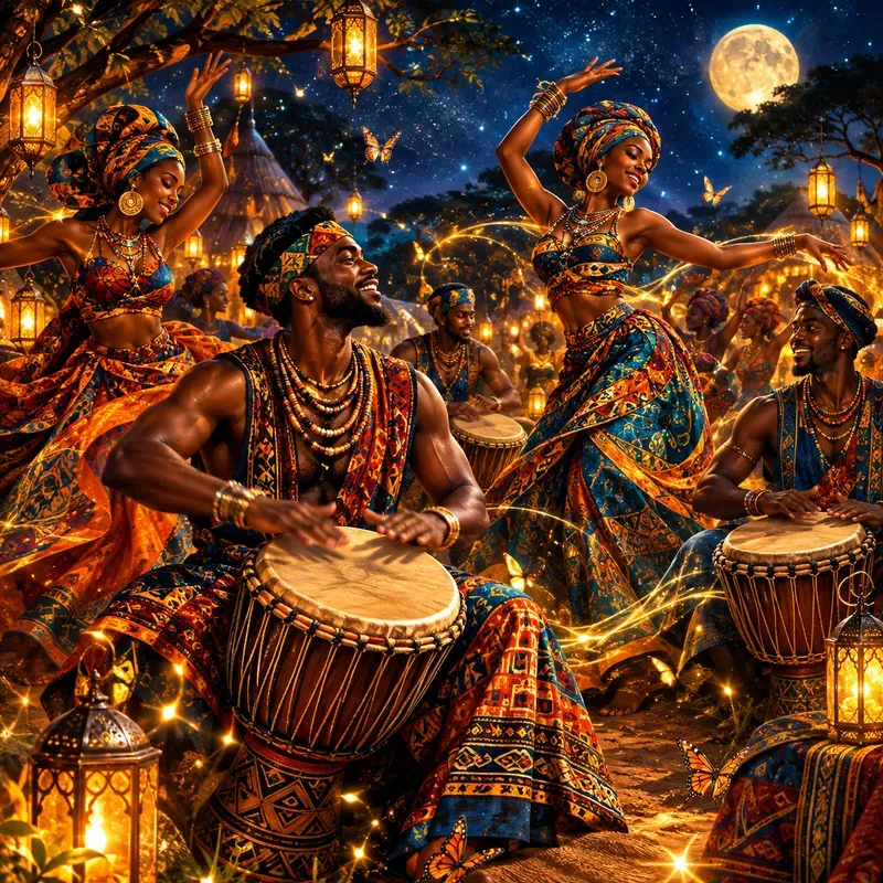 African Rhythm Dream Art