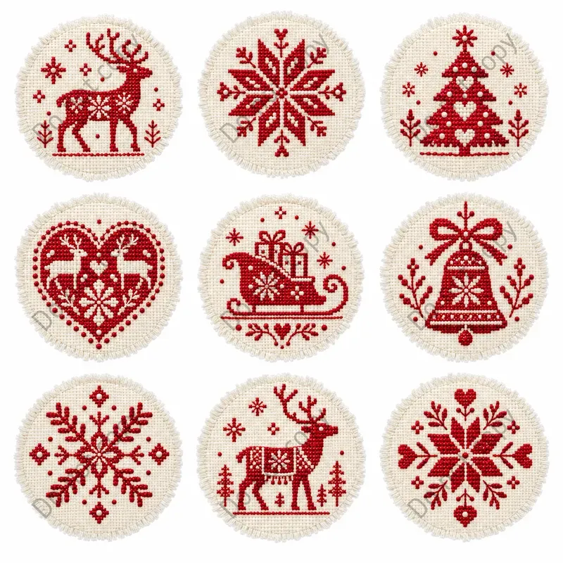 Christmas Cross Stitch Art Sets