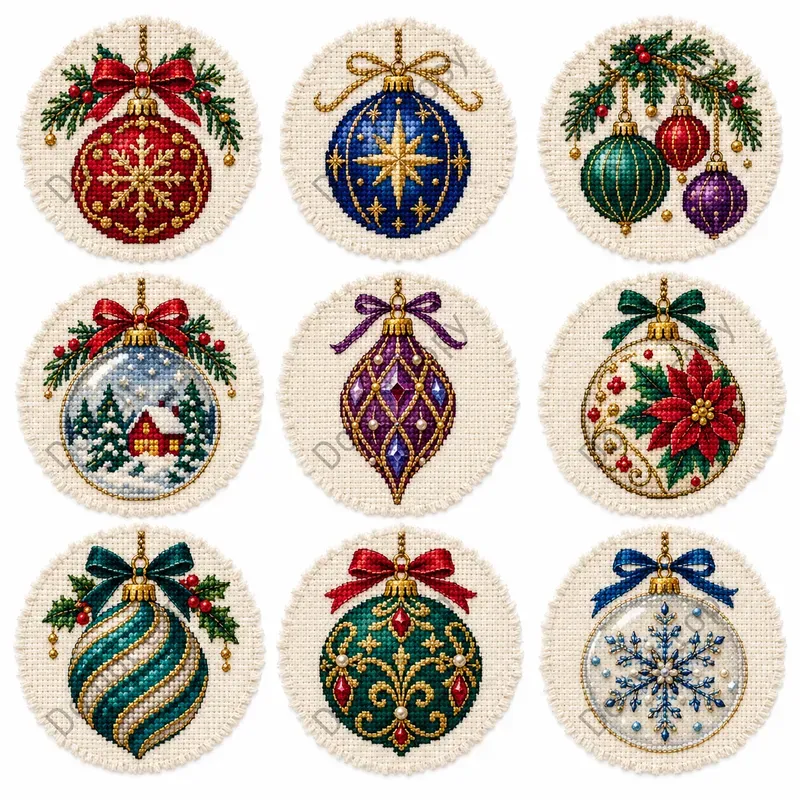 Christmas Cross Stitch Art Sets