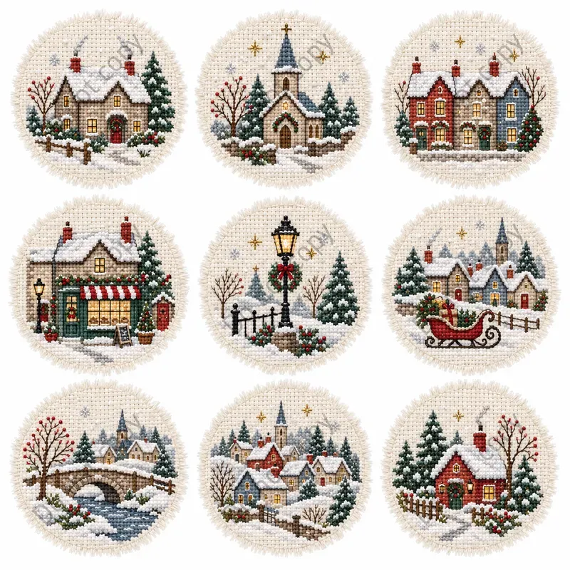 Christmas Cross Stitch Art Sets
