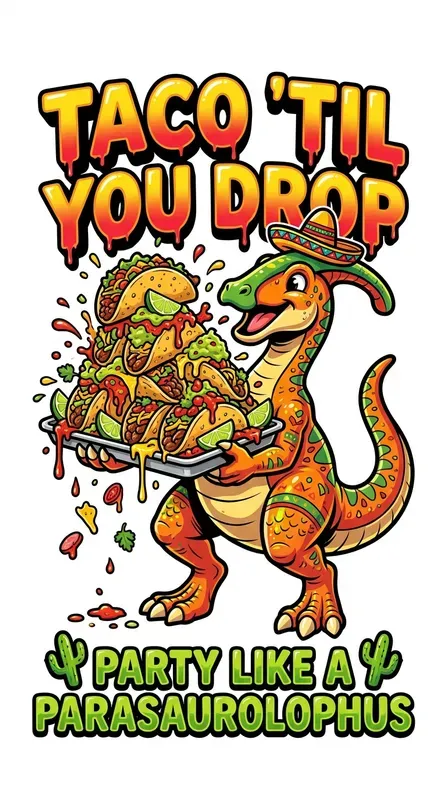 Dinosaur Food Cartoon Sticker Templates