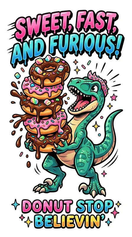 Dinosaur Food Cartoon Sticker Templates