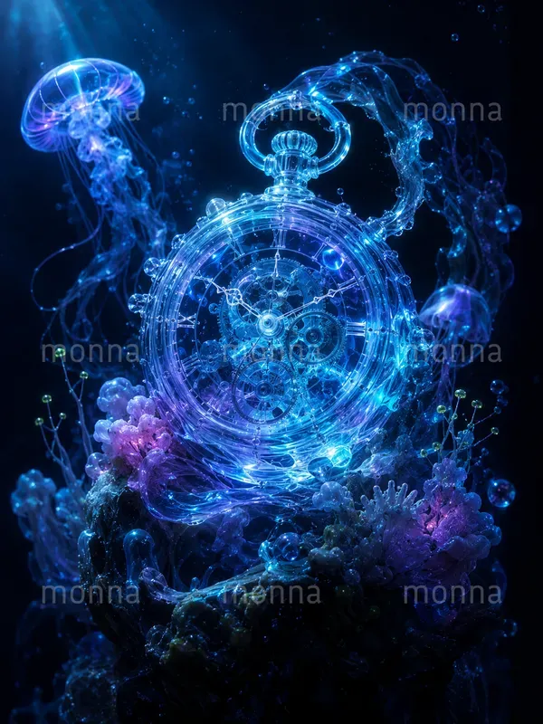 Bioluminescent Deep Sea Still Lifes