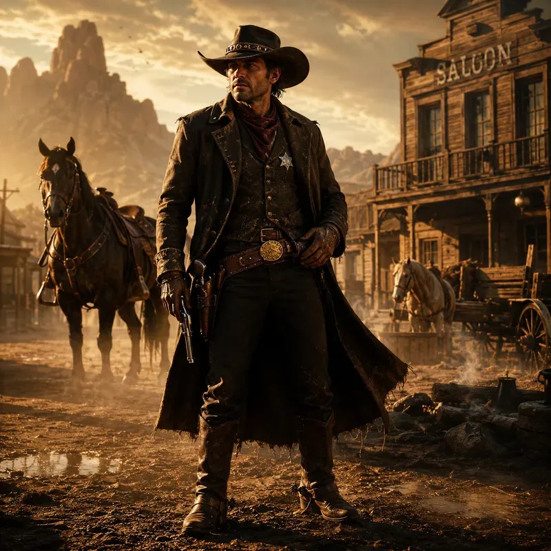 Wild West Cinematic Character Portraits