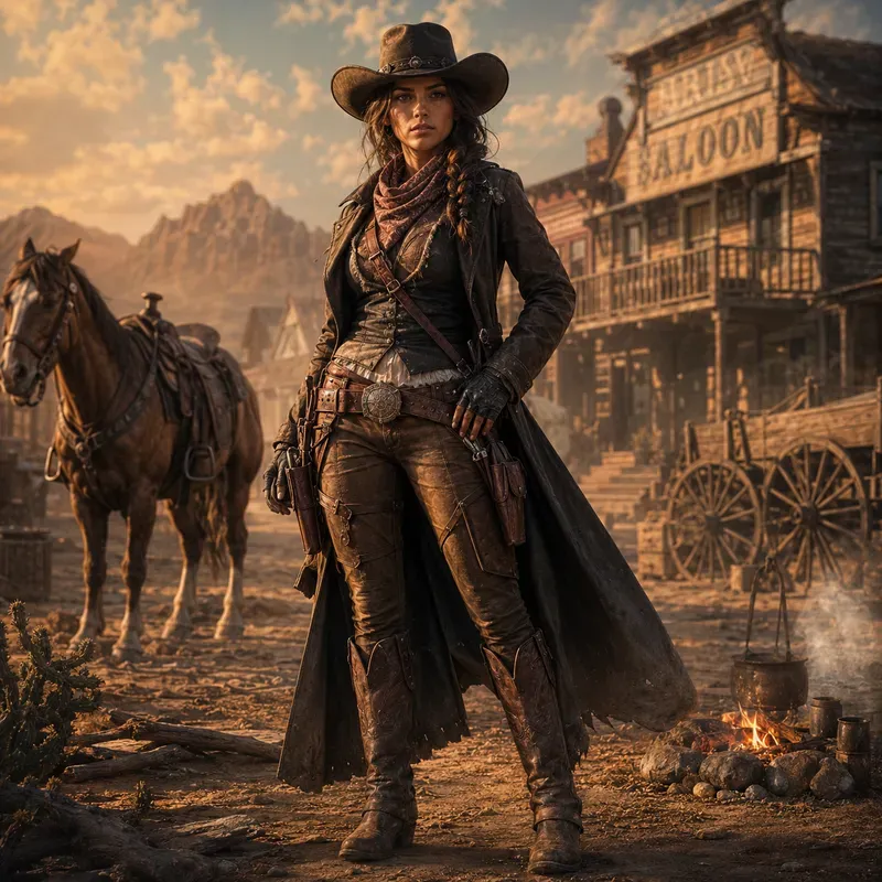 Wild West Cinematic Character Portraits