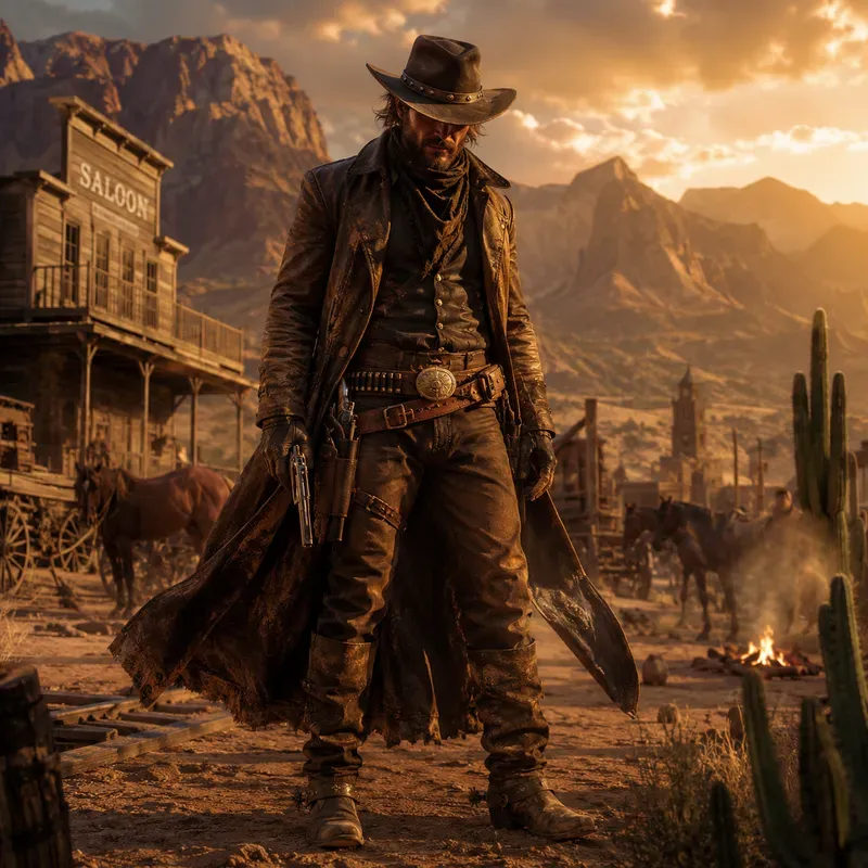 Wild West Cinematic Character Portraits