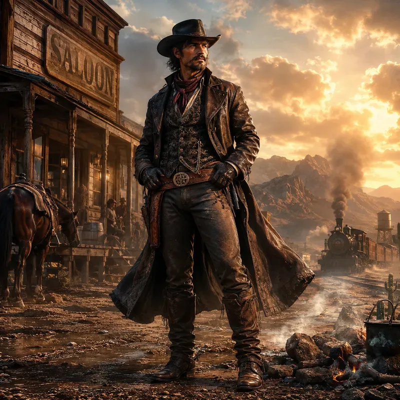 Wild West Cinematic Character Portraits
