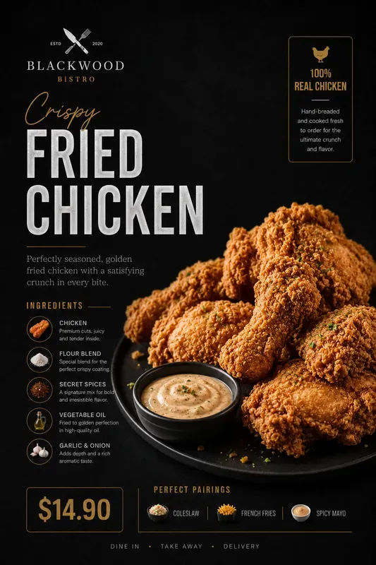 Premium Restaurant Menu Food Posters