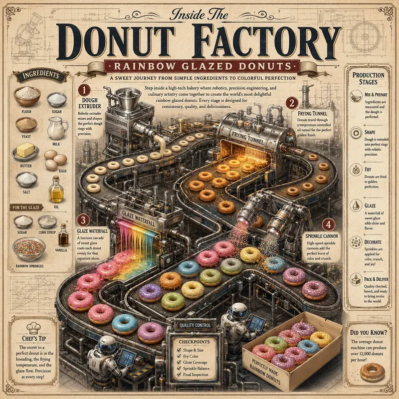 Food Factory Infographic Posters