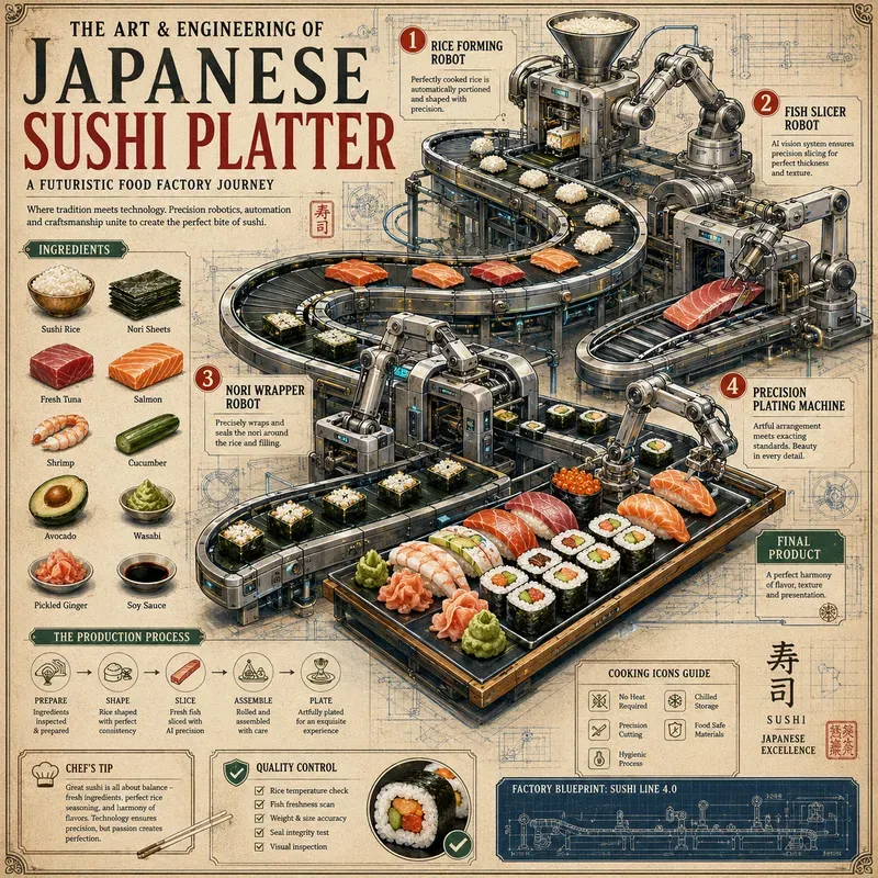 Food Factory Infographic Posters