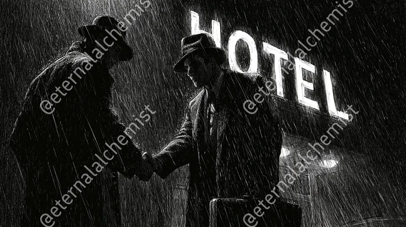 Inked Film Noir Scenes