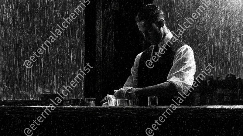 Inked Film Noir Scenes