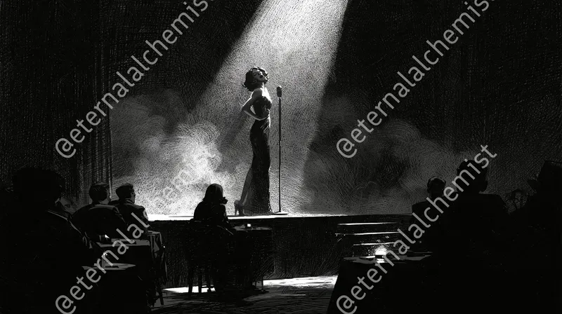 Inked Film Noir Scenes