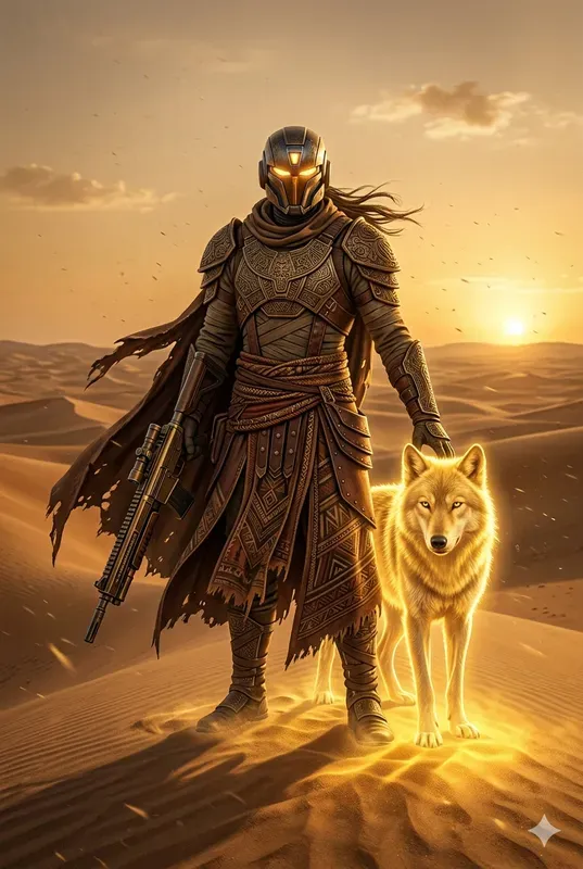 Cinematic Wolf Guardian Portraits