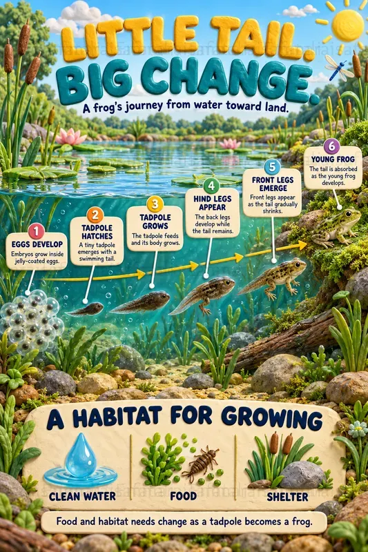 3D Clay Growth Process Infographics