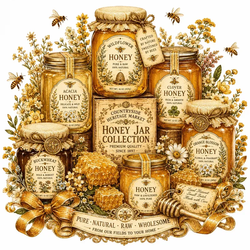 Vintage Product Bundle Illustrations