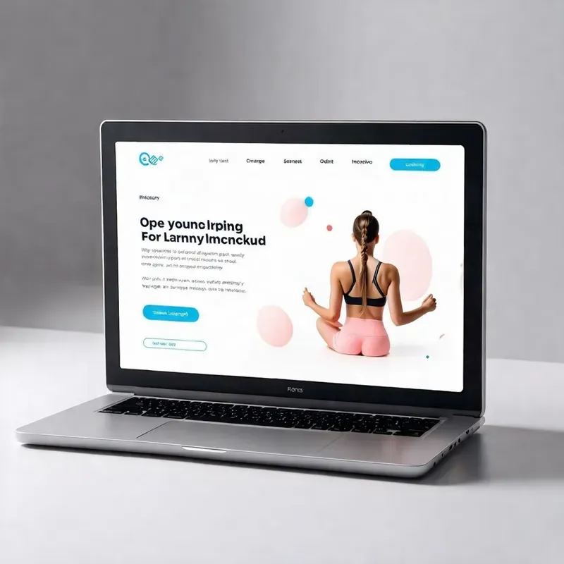 3D Website Landing Page Mockups