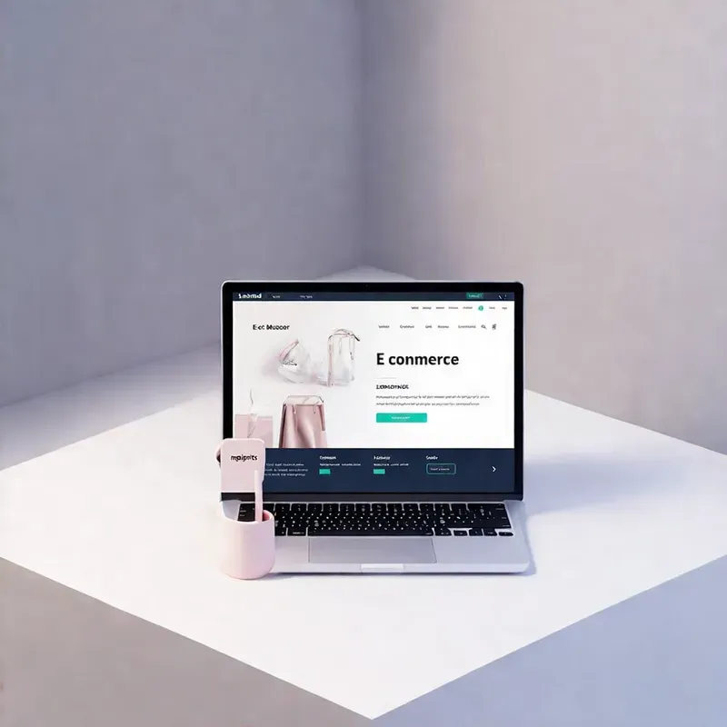 3D Website Landing Page Mockups
