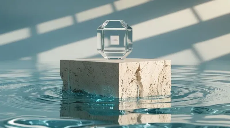 3D Organic Stone Luxury Podiums