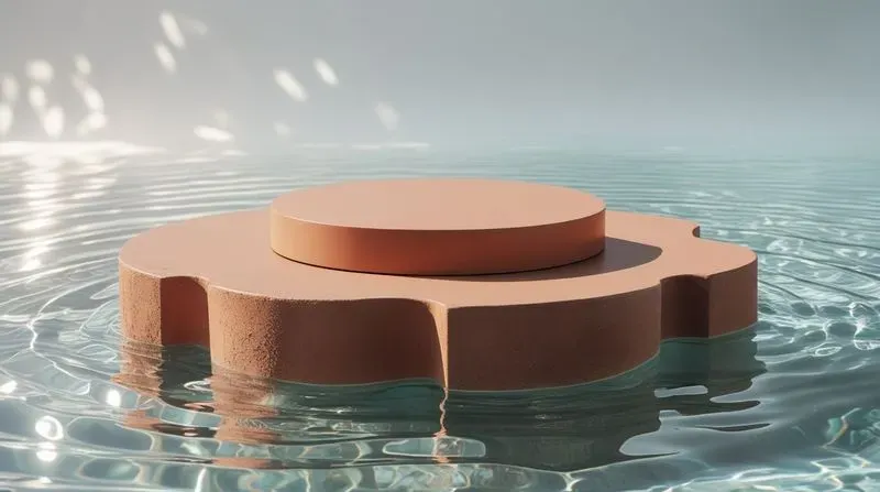 3D Organic Stone Luxury Podiums