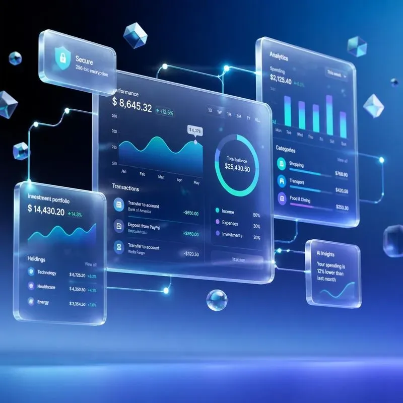 Glass Dashboard Saas Heroes