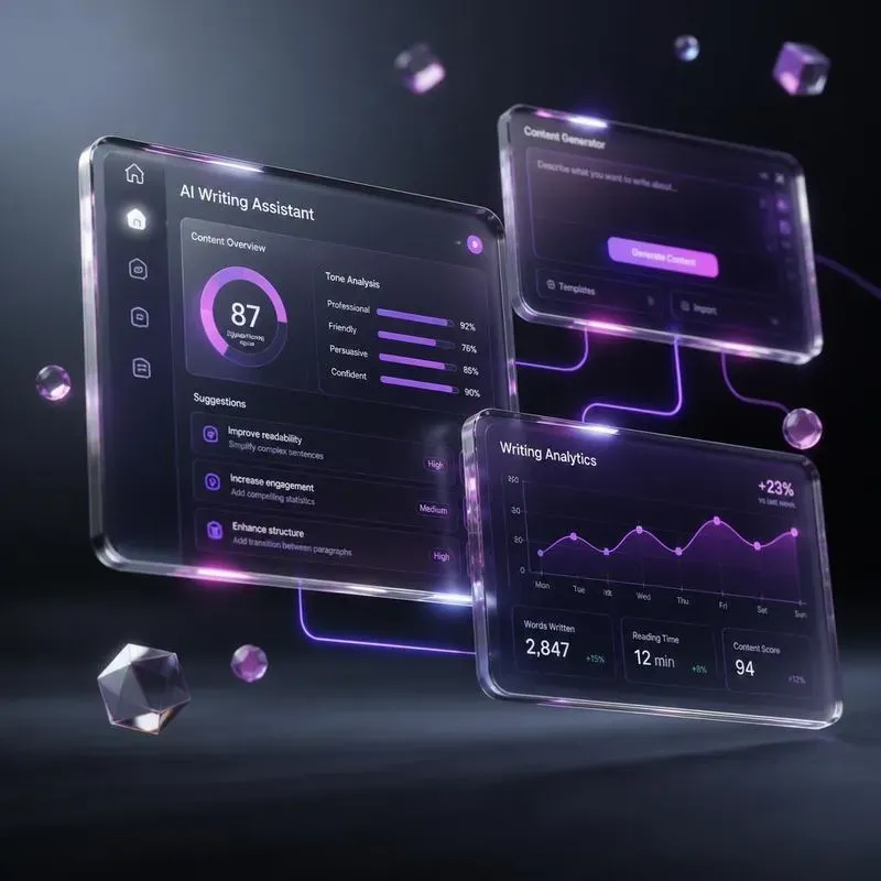 Glass Dashboard Saas Heroes