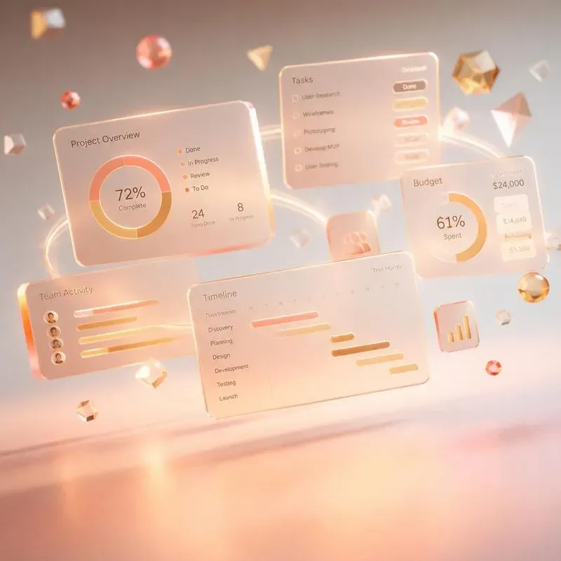 Glass Dashboard Saas Heroes