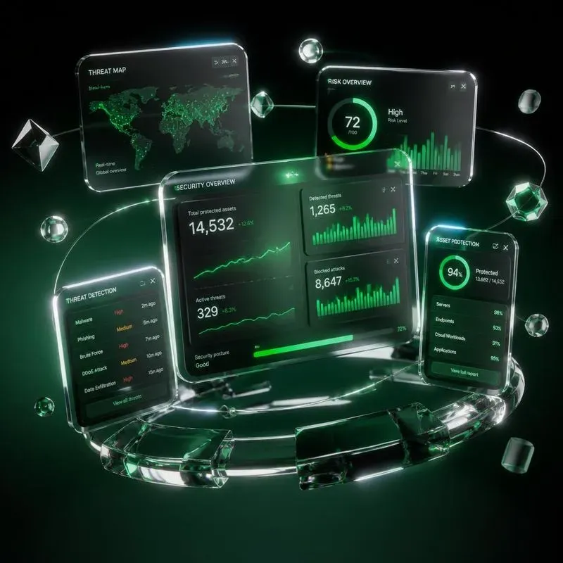 Glass Dashboard Saas Heroes