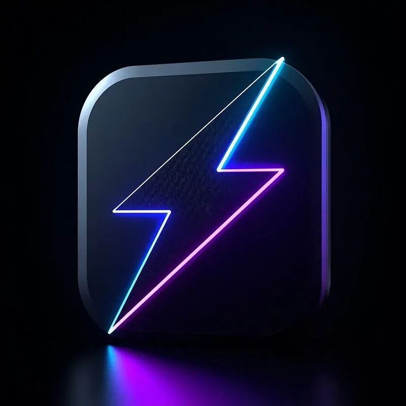 3D Cyberpunk Dark Mode Icons