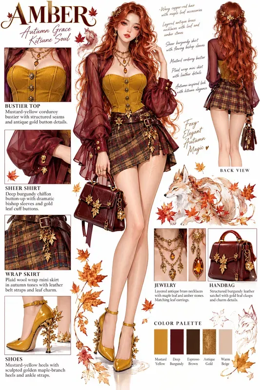 Fashion Concept Character Sheets