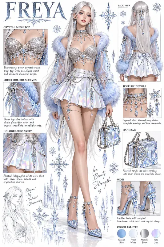 Fashion Concept Character Sheets