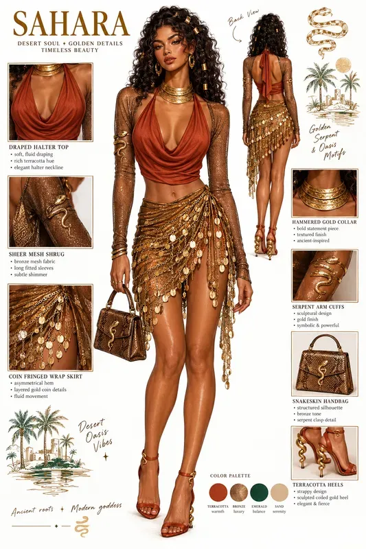 Fashion Concept Character Sheets