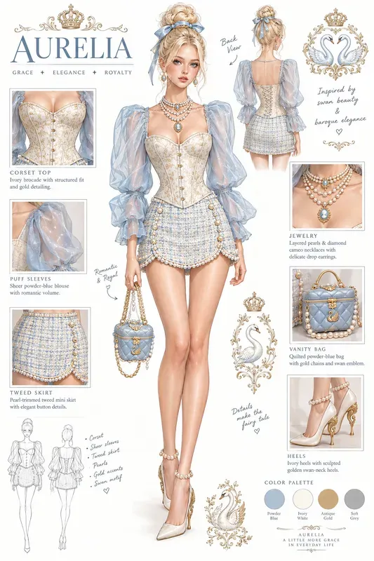 Fashion Concept Character Sheets