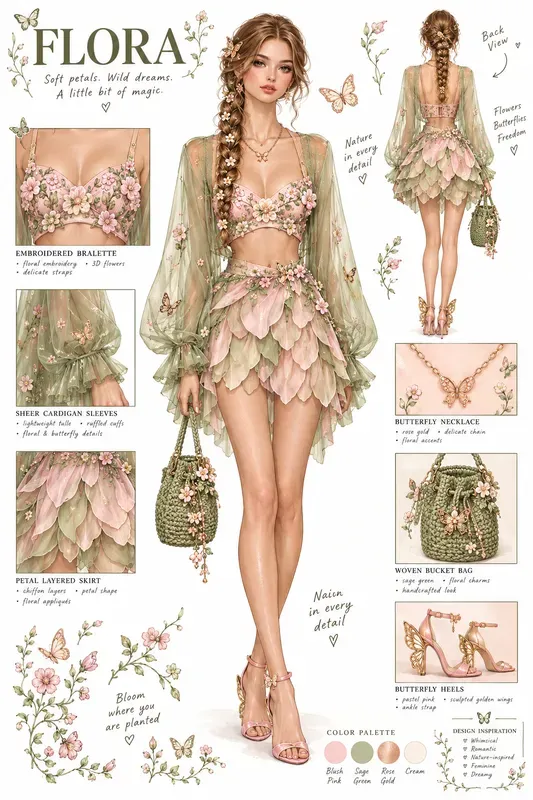 Fashion Concept Character Sheets