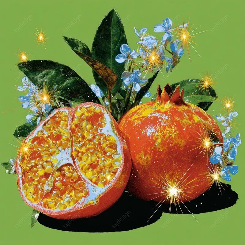 Vibrant Celestial Pop Art