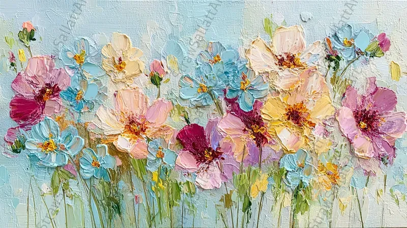 Impressionist Flower Canvas Wall Tv Art