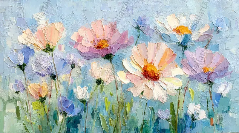 Impressionist Flower Canvas Wall Tv Art