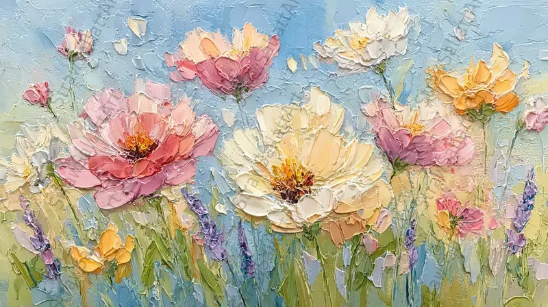 Impressionist Flower Canvas Wall Tv Art